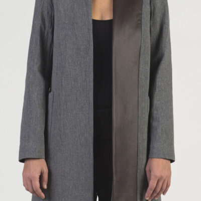 Leather Detail Jacket